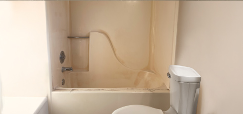 Shower Reglazing & Repair Before